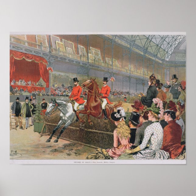 A Horse Race, 1886 Poster (Framsidan)