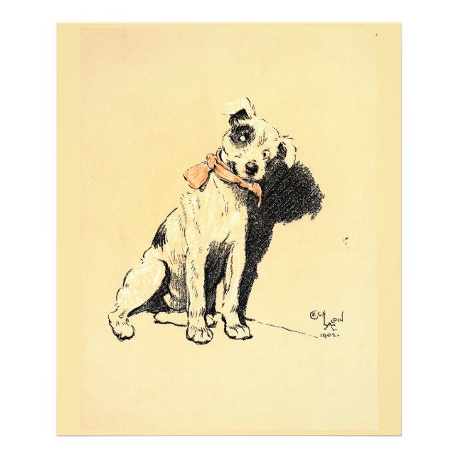 A Hund Day Pl 02 (1902) Cecil Charles Windsor Fototryck (Framsidan)