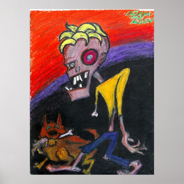 "A Hund & Hans Zed" Poster (Framsidan)