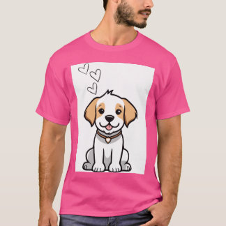 A Hundar Kärlek retro roligt T Shirt