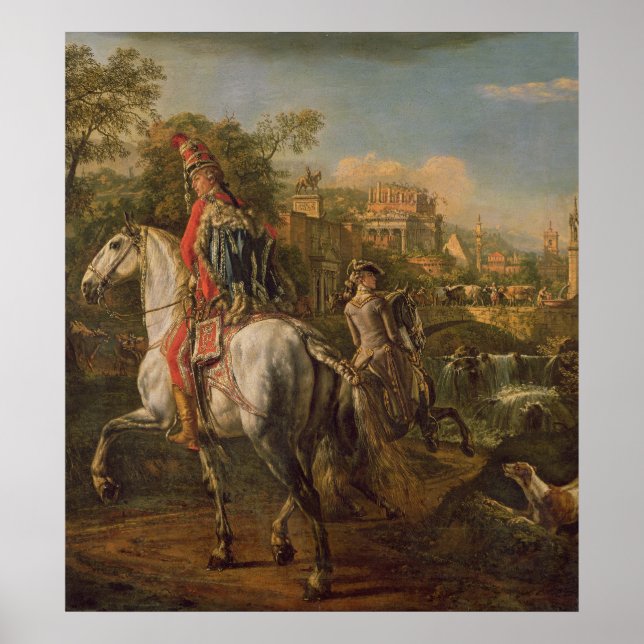 A Hussar on horseback, 1773 Poster (Framsidan)