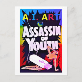 A.I. Art - Assassin of Youth Vykort