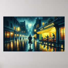 "A.I. Art Springer" cyberpunk Poster