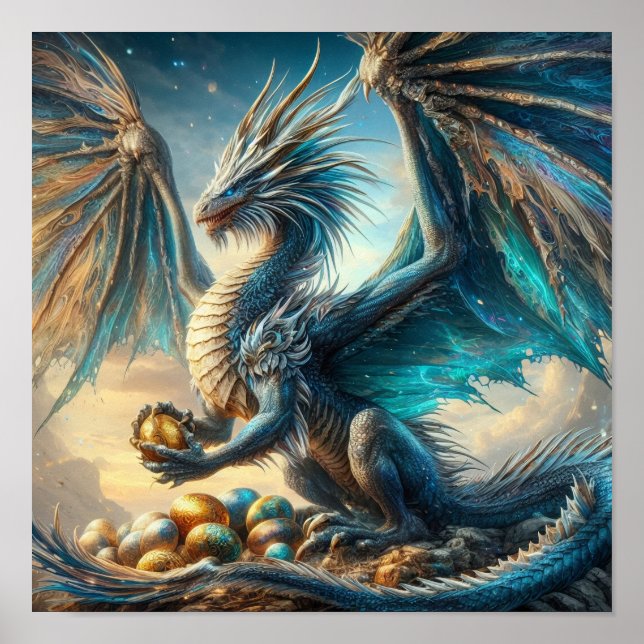 A.I. Dragon Eggs Clutch Poster (Framsidan)
