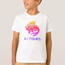 A.I. Fishies Färg Stänk Shirt