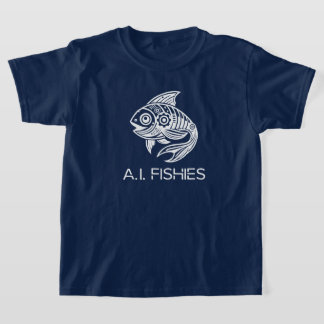 A.I. Fishies White Design Shirt T