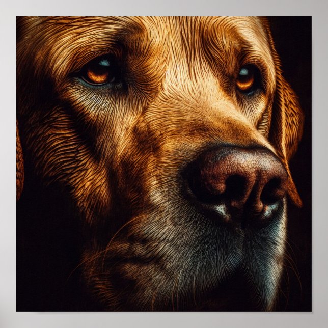 A.I. Ledsen Labrador Poster (Framsidan)