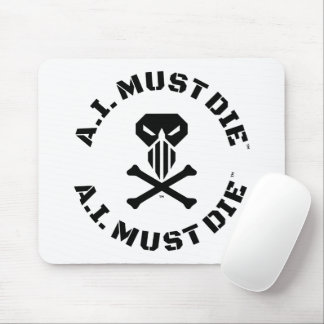 A.I. Must Die™-logotyp (militär font) Musmattor