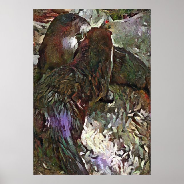 A.I. Ottrar som spelar viskisk roligt Poster (Framsidan)