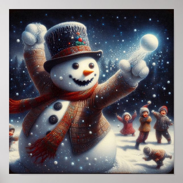 A.I. Snowball Fight Poster (Framsidan)