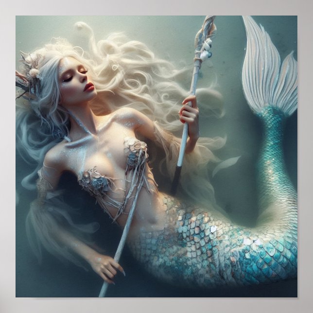 A.I. Sömnig Sjöjungfru Poster (Framsidan)