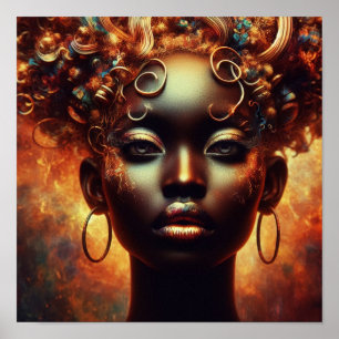 A.I. Vackra Young Woman Poster