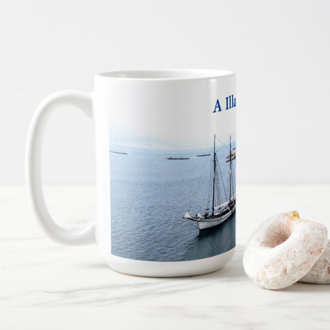 A Illa de Arousa Kaffemugg (Med munk)