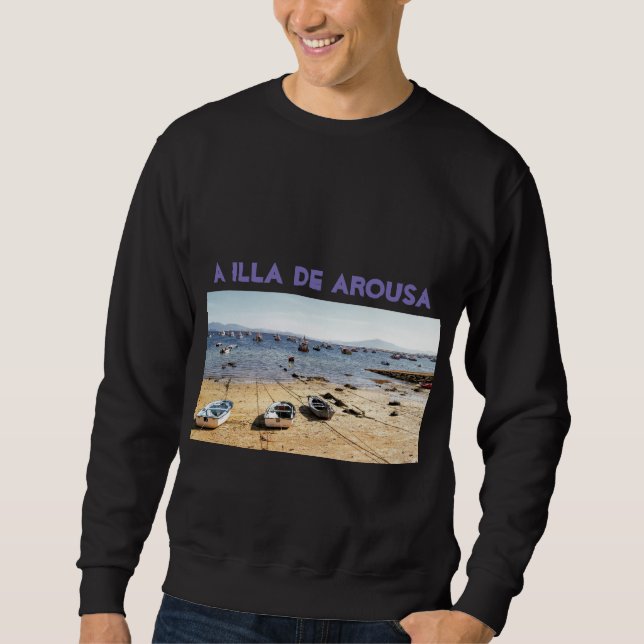 A Illa de Arousa Lång Ärmad Tröja (Framsida)