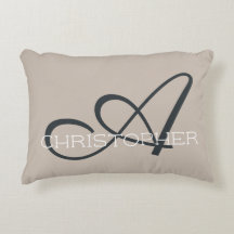 A Initial Personligt Namn Monogram