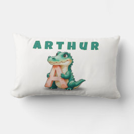 A is for Alligator – Personalized Baby Name Pillow Lumbarkudde