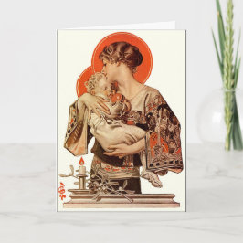 A J.C. Leyendecker Illustration-julkort Helgkort