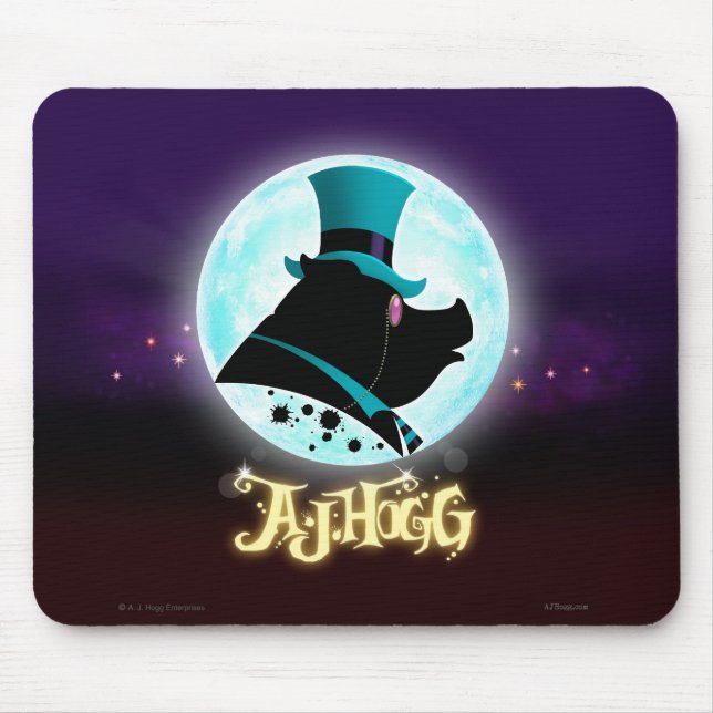 A.J. HOGG WISHING MÅNE MOUSEPAD MUSMATTA (Framsidan)