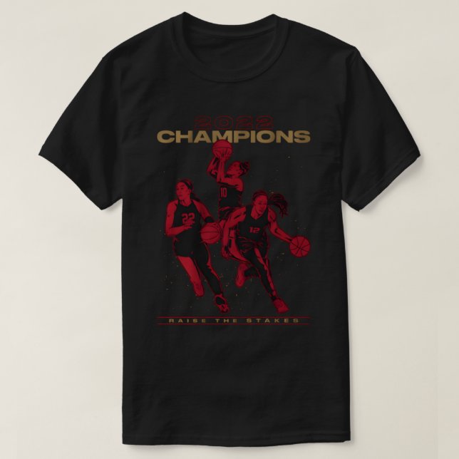 A_ja Wilson och Chelsea Grått och Kelsey Plum 2022 T Shirt (Design framsida)