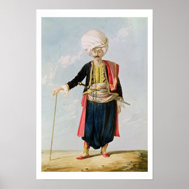 A Janissary, 1823 Poster (Framsidan)