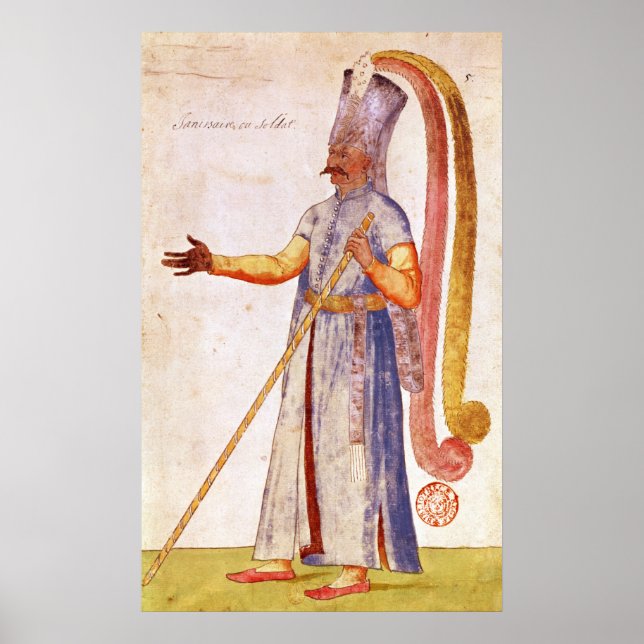 A Janissary eller soldat, 1567 Poster (Framsidan)