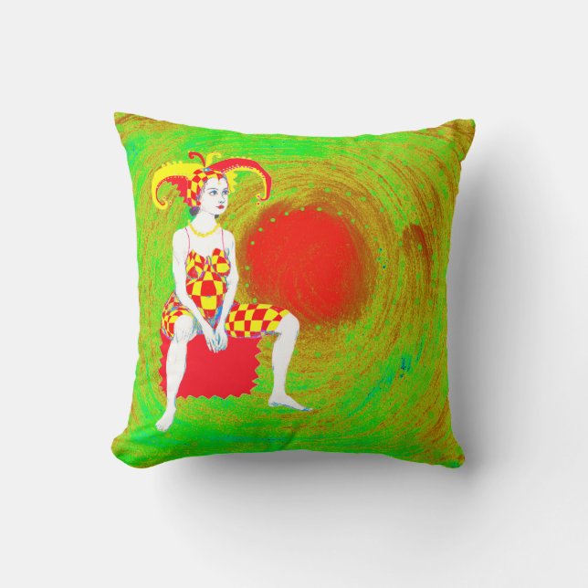 A jester Queen Kudde (Framsida)