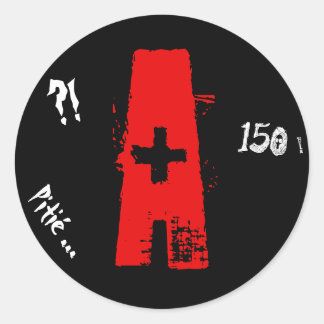 A jeune permis runt klistermärke