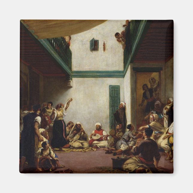 A Jewish bröllop i Marocko, 1841 Magnet (Framsidan)
