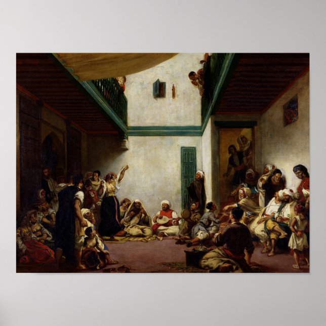 A Jewish bröllop i Marocko, 1841 Poster (Framsidan)