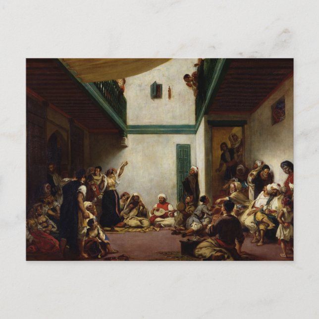 A Jewish bröllop i Marocko, 1841 Vykort (Framsida)