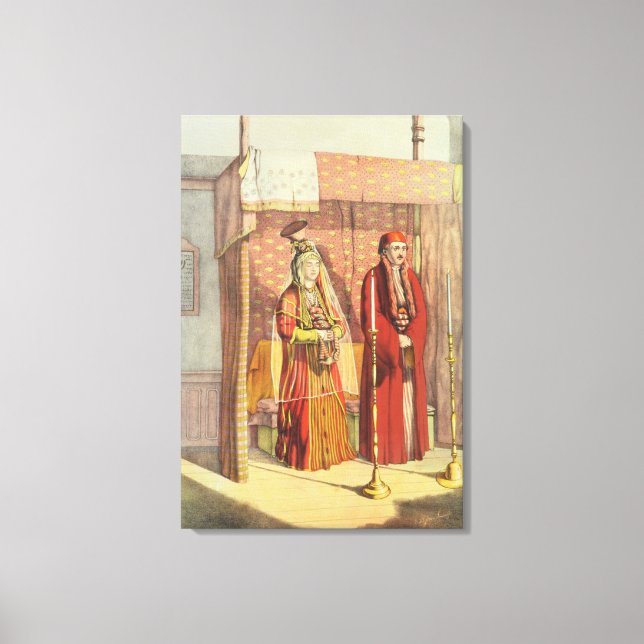 A Jewish Giftermål, graverad av Charles Parsons, 1 Canvastryck (Framsida)