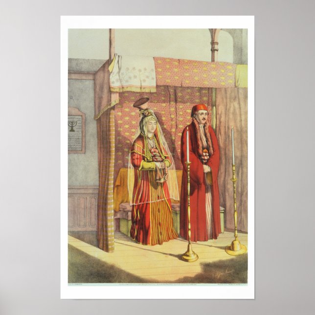 A Jewish Giftermål, graverad av Charles Parsons, 1 Poster (Framsidan)