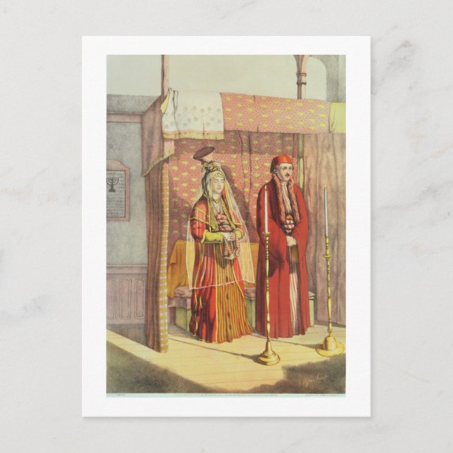 A Jewish Giftermål, graverad av Charles Parsons, 1 Vykort (Framsida)