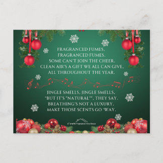 A Jingle Bells Holiday Parody - Jingle Smells Vykort