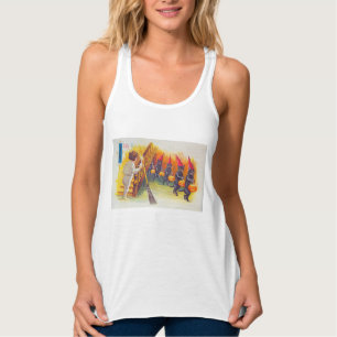 A Jolly Halloween (Svarta katter) Linne Med Racerback