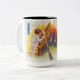 A Jolly Halloween (Svarta katter) Två-Tonad Mugg