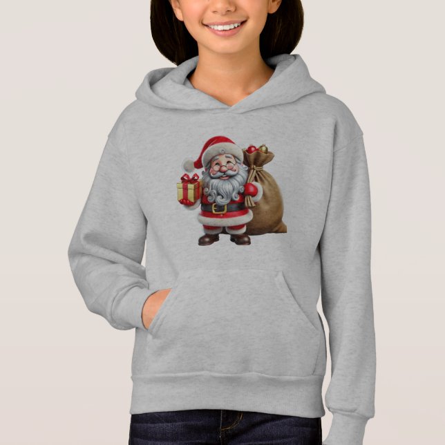 A jolly Jultomten med rosiga kinkor,T-Shirt T Shirt (Framsida)