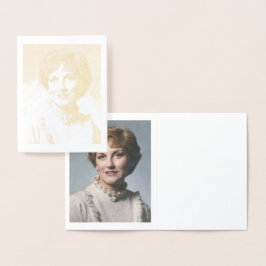 A. Joyce Elliott guldfotnotkort Folierat Kort