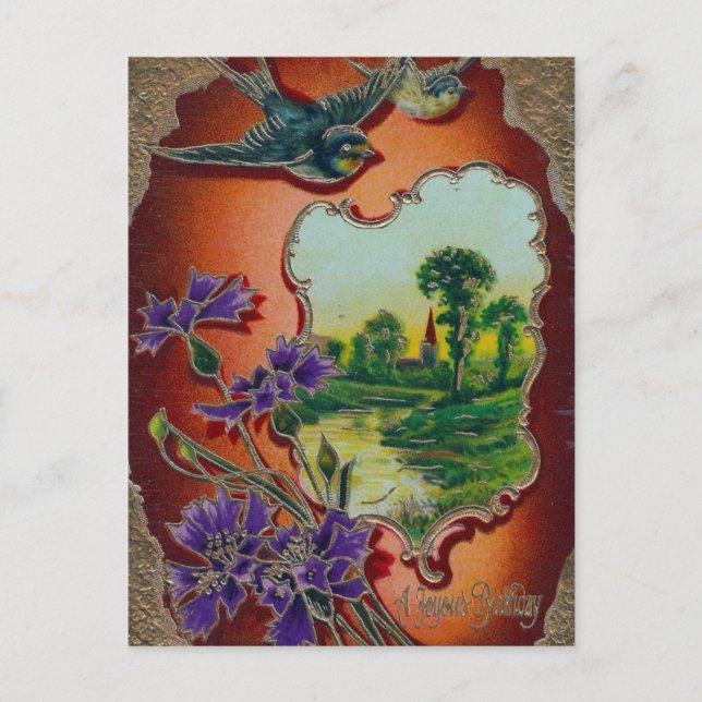 A Joyous Birthday Vykort (Framsida)