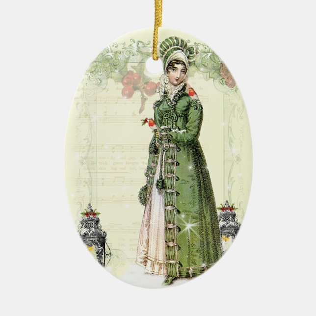 A Joyous Noel Julgransprydnad Keramik (Framsidan)