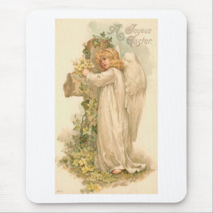 A Joyous Påsk Angel Vintage Påsk Musmatta
