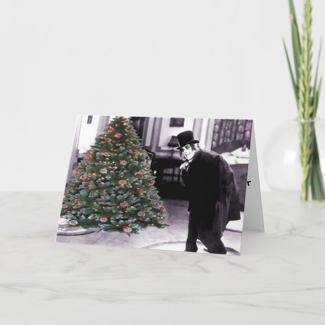 A Julgran efter Mignight Helgkort (Framsida)