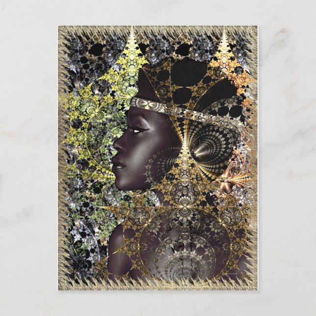 A Jungle Night Chameleon Vykort (Framsida)