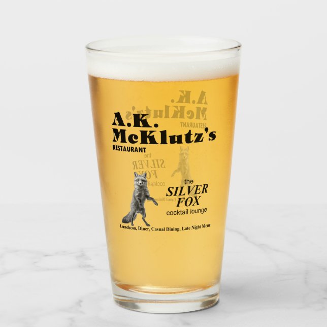A. K. McKlutz Restaurant, Arlington Heights, IL Glaskopp (Framsida fylld)