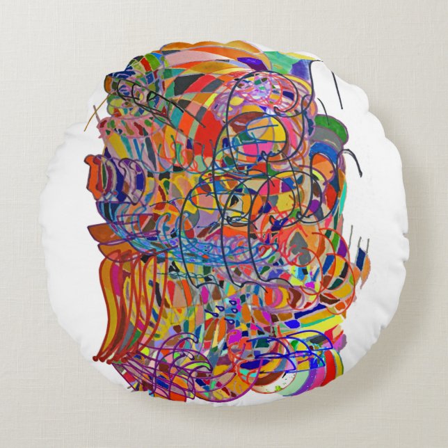 A Kalelidoscope Rund Kudde (Framsidan)