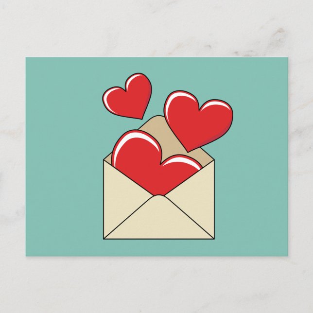 A KÄRLEK BREV VYKORT (Framsida)