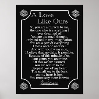 A KÄRLEK LIKE OURS - Poster utskrift