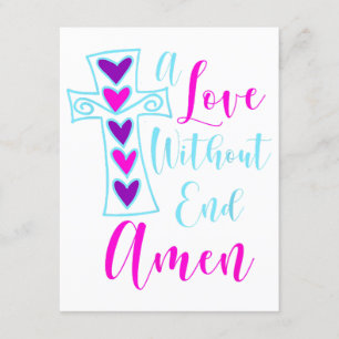 A Kärlek utan slut Amen Jesus Inspired Citat Chris Tilläggskort