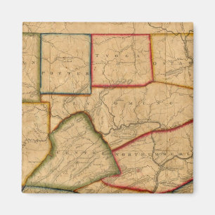 A Karta i delstaten Pennsylvania Magnet