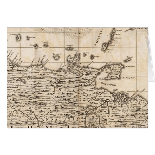 A Karta i det brittiska imperiet i Amerika Lakan 1 Hälsningskort (Framsidan Horizontal)